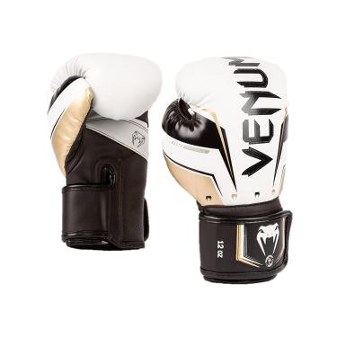 Imagem de Venum Luvas de boxe unissex Elite Evo para adultos, branco/ouro/preto, 473 ml EUA