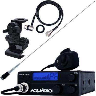 Imagem de Rádio Px 40 Canais Antena B-2070 1,62m Cabo 5,5m Suporte Porta Malas C