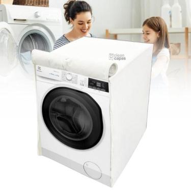 Imagem de Capa para lava e seca electrolux 11kg impermeável - Capas Flex, BRANCO