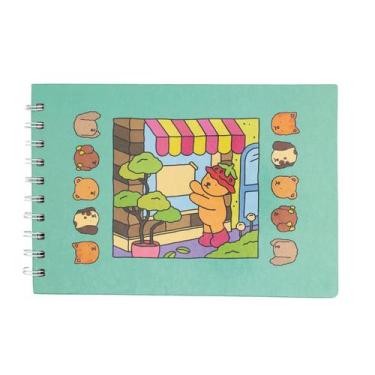 Imagem de Livro De Colorir Infantil Bobbie Goods 48 Folhas Rosa Azul Verde Roxo 