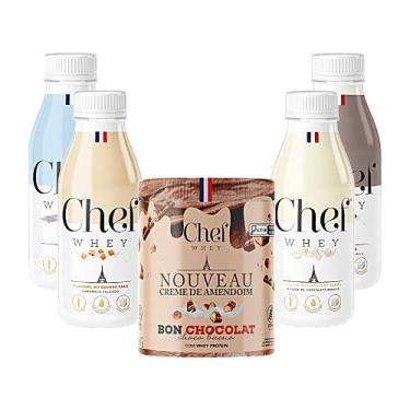 Imagem de Kit Pasta de Amendoim 600g Chef Whey Dose Única 40g Chef Whey, Choco B