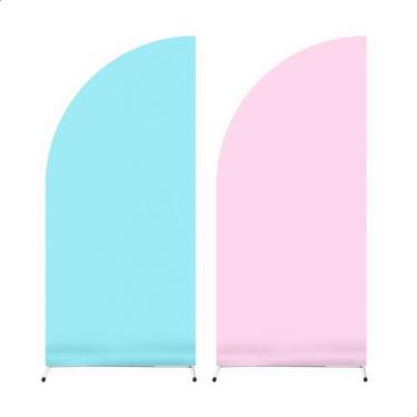 Imagem de Painel de festa decorativo meia lua liso dupla face 2mx1m - Davest, AZ