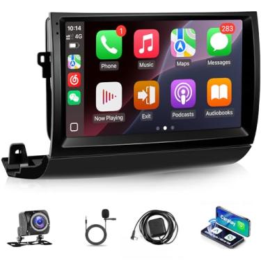 Imagem de Leadfan Rádio Car Play para Toyota Prius 2004-2009 estéreo para carro Apple Carplay e Android Auto, tela sensível ao toque IPS de 9 polegadas para Prius Navegação GPS WiFi BT FM/RDS receptor câmera