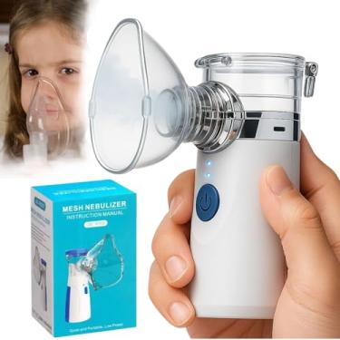 Imagem de Nebulizador Inalador Portátil Ultrassônico Respire Melhor Silencioso Recarregável USB para Adultos e Crianças