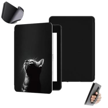 Imagem de GUKSRASO Capa para 6.8" Kindle Paperwhite 11ª Geração/Signature Edition (Modelo: M2L3EK/M2L4EK) - Material TPU à Prova D'água com Suspensão Automática, Alça de Mão