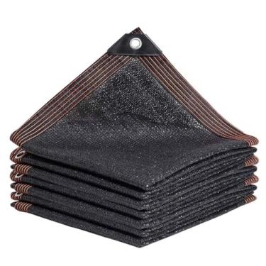 Imagem de Tela de toldo de toldo de vela Rede de sombra 90% Rede de sombreamento 3x4 4x5m Rede de sombra à prova de vento Lona de sombra antienvelhecimento Rede de sombra respirável para plantas, estufas