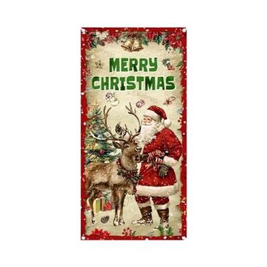 Imagem de Banner De Natal Para Porta, Ornamento Suspenso, Decoração De Natal Par