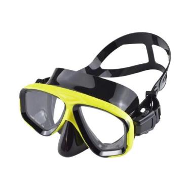 Imagem de Máscara De Snorkel De Silicone Com Visão Ampla, Óculos De Mergulho Com