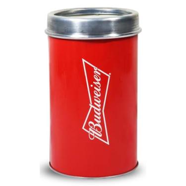 Imagem de Foxcup Porta Garrafa Budweiser de Alumnio Vermelho para Garrafas de 355 ml (12 oz)