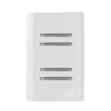 Imagem de Cj Quadruplo Paralelo (Especial) 4X2 Novara Branco Cromado - Dicompel 