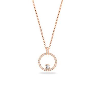 Imagem de Swarovski Colar de círculo criativo, brincos e coleção de joias de pulseira, cristais transparentes, One Size, Latão, Sem Pedra Preciosa