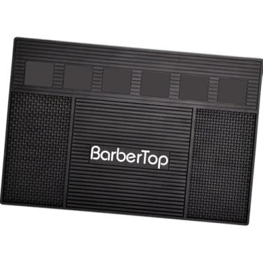 Imagem de Kokiya Almofada para ferramentas de barbeiro, tapete de estilo, almofada para mesa de barbeiro profissional retrô, tapete para tosquiadeira de barbeiro,