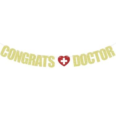 Imagem de Congrats Doctor Banner, Future Doctor, Congrats PHD, Class of 2025 Medical School Decorações de festa de formatura