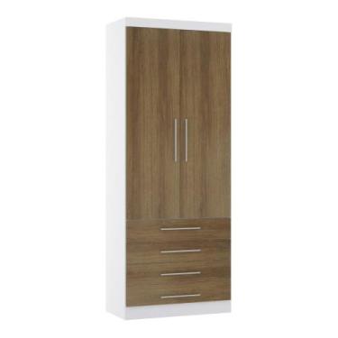 Imagem de Guarda Roupa Roupeiro Modulado Alpes 2 Portas 4 Gavetas - Módulo Alpes