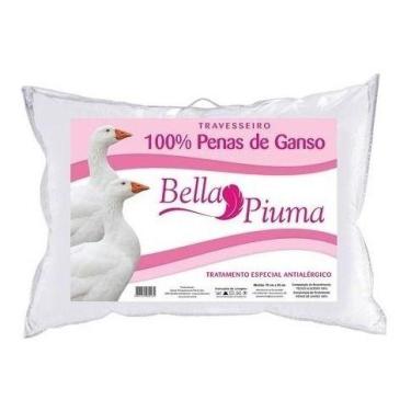 Imagem de Travesseiro Daune 50X70cm 100% Pena de Ganso Bella Piuma Branco