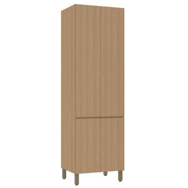 Imagem de Paneleiro Duplo 70cm 4 Portas Slim Luciane Móveis Freijó-freijó