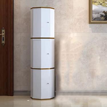 Imagem de Sapateira rotativa com portas Armário de armazenamento de sapatos de 3/6/9 níveis, grande rotação de 360° organizador de sapatos, organizador de prateleira de armazenamento de sapatos, suporte para