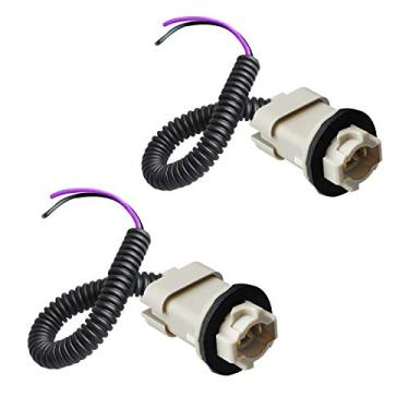 Imagem de HERCOO Soquete de luzes de placa de carro chicote de fios da lâmpada traseira compatível com 1999-2015 F250 F350 F450 F550 Super Duty Bronco Ranger Excursion Expedition Explorer F53, pacote com 2