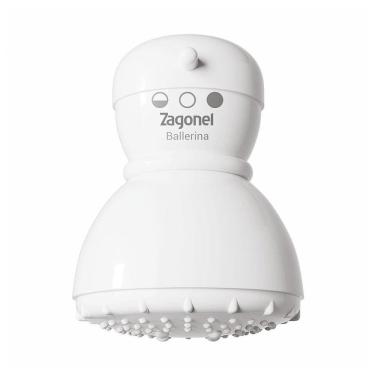 Imagem de Chuveiro Ducha Zagonel Ballerina 3 Temperaturas 127V 5400W Branco