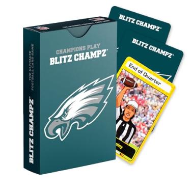 Imagem de Blitz Champz Philadelphia Eagles Card Game | Football Card Game (Ages 7+) | Fun Family Game | Party Game | Gifts for Football Fans | Card Game for Kids | Card Game for Adults (Philadelphia Eagles)