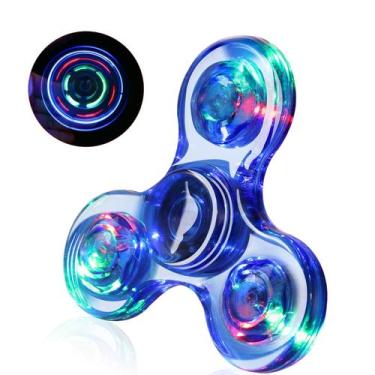 Imagem de Brinquedo sensorial Fidget Spinner SCIONE LED Light Up para crianças/a