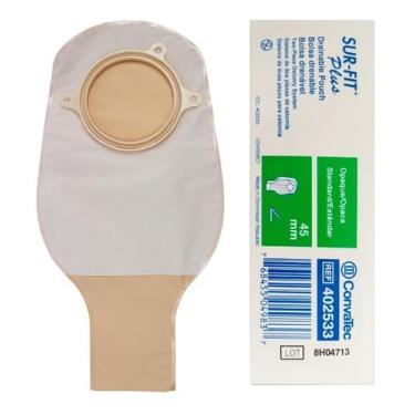 Imagem de Bolsa de Colostomia Drenável Surfit Plus Opaca 45mm Convatec | Sistema 2 Peças | 10 unidades