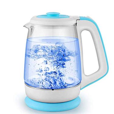 Imagem de Chaleira elétrica de aço inoxidável - 1,5 litros de vidro elétrico fervem automaticamente para evitar queimaduras 1200W