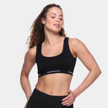 Imagem de Top Cropped Speedo Feminino, Preto, G