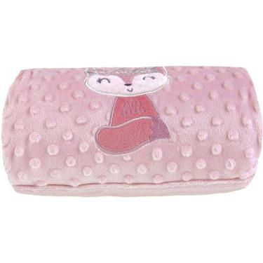 Imagem de Manta Bebê Bene Casa Dots New 100x70cm Com Bordado Peach Raposinha