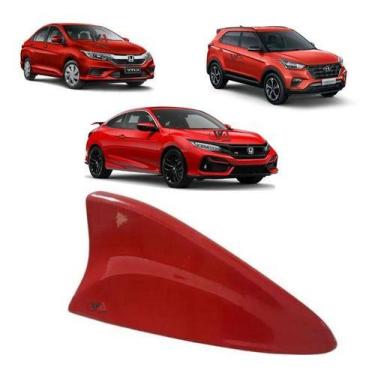 Imagem de Antena Shark Tubarão Honda City Civic Accord Hrv - Wa-Acessórios, Verm