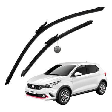 Imagem de Kit Par Palheta Limpador Parabrisa Silicone VCLEAR Fiat Argo Cronos Pu