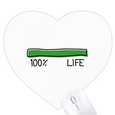 Imagem de Life Energy Progress Bar 100% Longevidade Coração Idoso Mousepad Tapete de Borracha para Jogos Escritório
