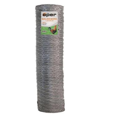Imagem de Tela Galinheiro Galvanizada Arame Fio 22 1,5m X 50m