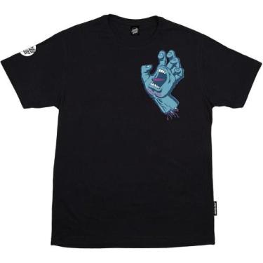 Imagem de Camiseta Santa Cruz Rigid Screaming Hand Front Wt23 Preto