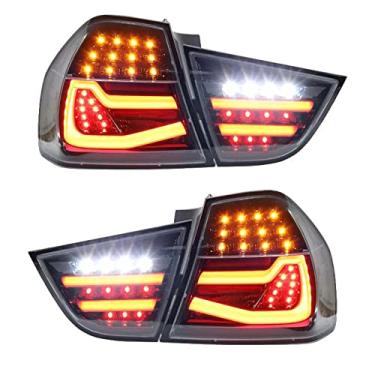 Imagem de MALOOS Carro LED Modificado Lanterna Traseira Sinalizador de Direção Lâmpada Freio Luzes de Ré Acessórios Para BMW Série 3 E90 2009-2012
