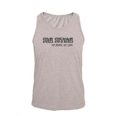 Imagem de Regata Masculina Algodão No Brain No Gain Estampada-Masculino