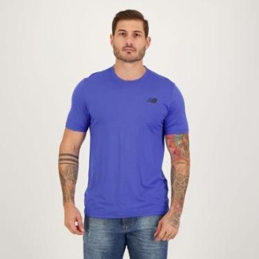 Imagem de Camiseta New Balance Tenacity Logo Azul-Masculino