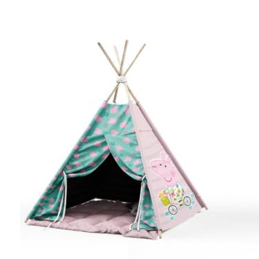 Imagem de Cabaninha/tenda/toca Infantil para Festa do Pijama Peppa pig e george