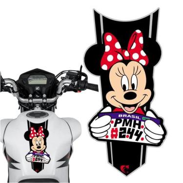 Imagem de Adesivo Faixa Gravata sem resina Moto Minnie Preto - Teu Adesivo, Pret