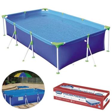Imagem de Piscina de Armacao Retangular Premium 2500 Litros  Mor 