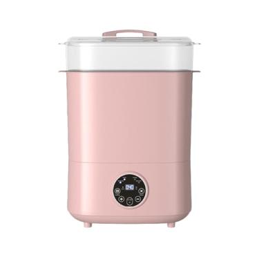 Imagem de Milageto Esterilizador e secador de mamadeiras, aquecedor de mamadeiras para alimentação noturna, aquecedor de mamadeiras para bebês, Rosa