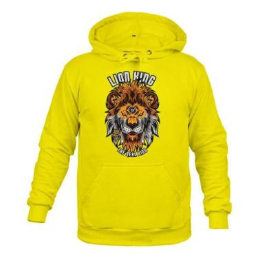 Imagem de Moletom 100% Algodão Canguru Lion King - Surprass, Amarelo, P