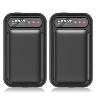 Imagem de Aquecedores de Mãos Recarregáveis Lerat (2 Unidades) - 4000 mAh - Pret