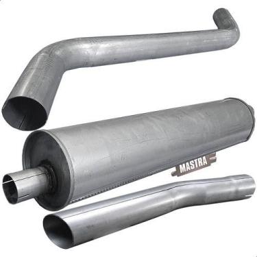 Imagem de Kit Descarga Tubos + Silencioso F2000 Motor Mwm 1980 A 1992 - Genérico