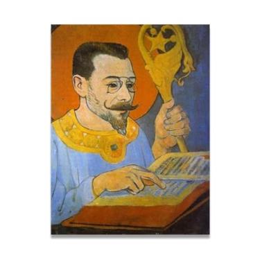 Imagem de Retrato do Profeta Impressões em tela abstrata arte de parede famosas pinturas a óleo reprodução arte paisagem imagem para sala de estar decoração de casa 80 x 104 cm