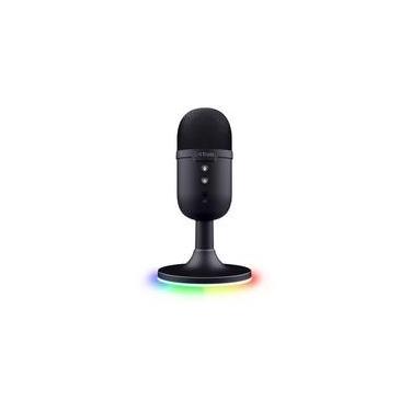 Imagem de Microfone Gamer GXTrust 234 Yunix, RGB, Compacto, Filtro Pop Integrado, Botão de Mudo, USB, Preto - 25372