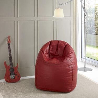 Imagem de Puff Fofão 72cmx115cmx80cm Corino Siena Móveis Vermelho