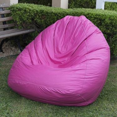 Imagem de Puff Fofão 72cmx115cmx80cm Corino Siena Móveis Rosa