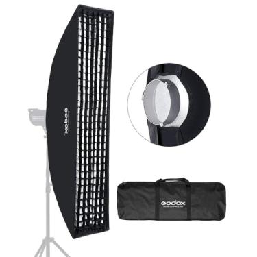 Imagem de Godox 50 cm x 130 cm 19,6" x 51" Faixa Abelha Colmeia Madeira Softbox Suporte para Godox Flash Light e outras luzes de estúdio