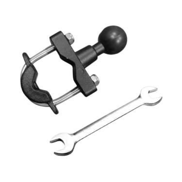 Imagem de ZGUZMCMK Base de Suporte para Telefone com Parafuso em U Genérico, Estável, Preta, Compacta, Suporte para Vários Dispositivos, Base de Montagem Esférica Resist, Liga de Alumínio, Tamanho real